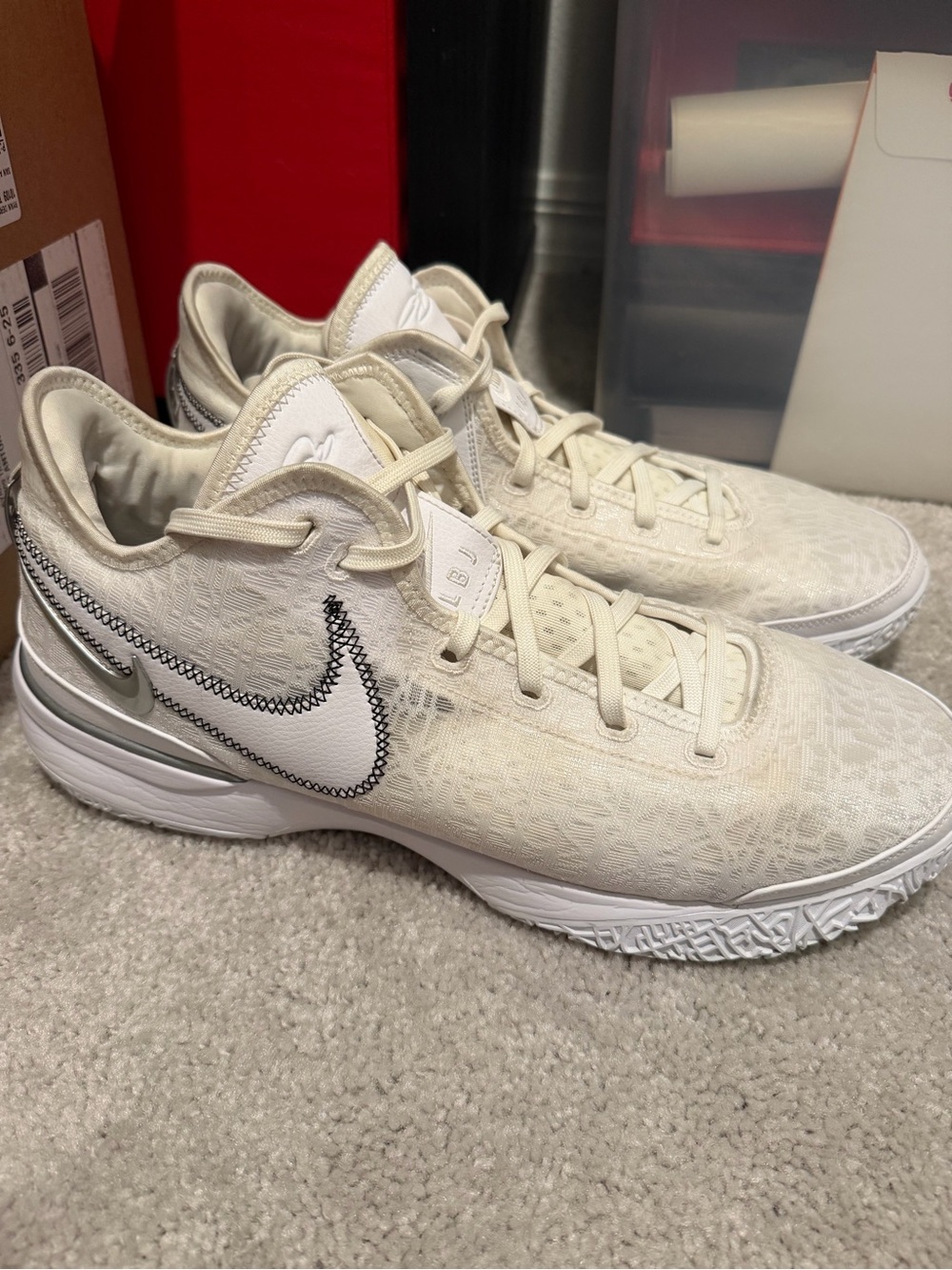 NIKE Zoom LeBron NXXT Gen White Men’s Basketball Shoes Size 15